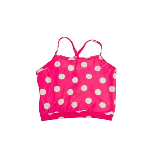 Hanna Andersson Girls Pink Polka Dot Two-Piece Swimsuit Set Size 90 2T-3T - Picture 4 of 7